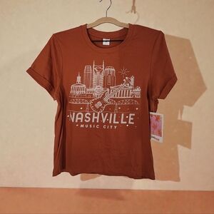 PINK Victoria's Secret Brown Nashville Tee